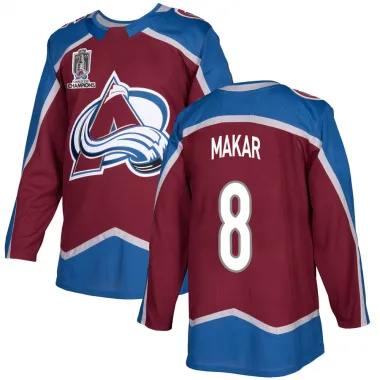 Authentic Cale Makar Colorado Avalanche Burgundy Home 2022 Stanley Cup Champions Jersey - Men's