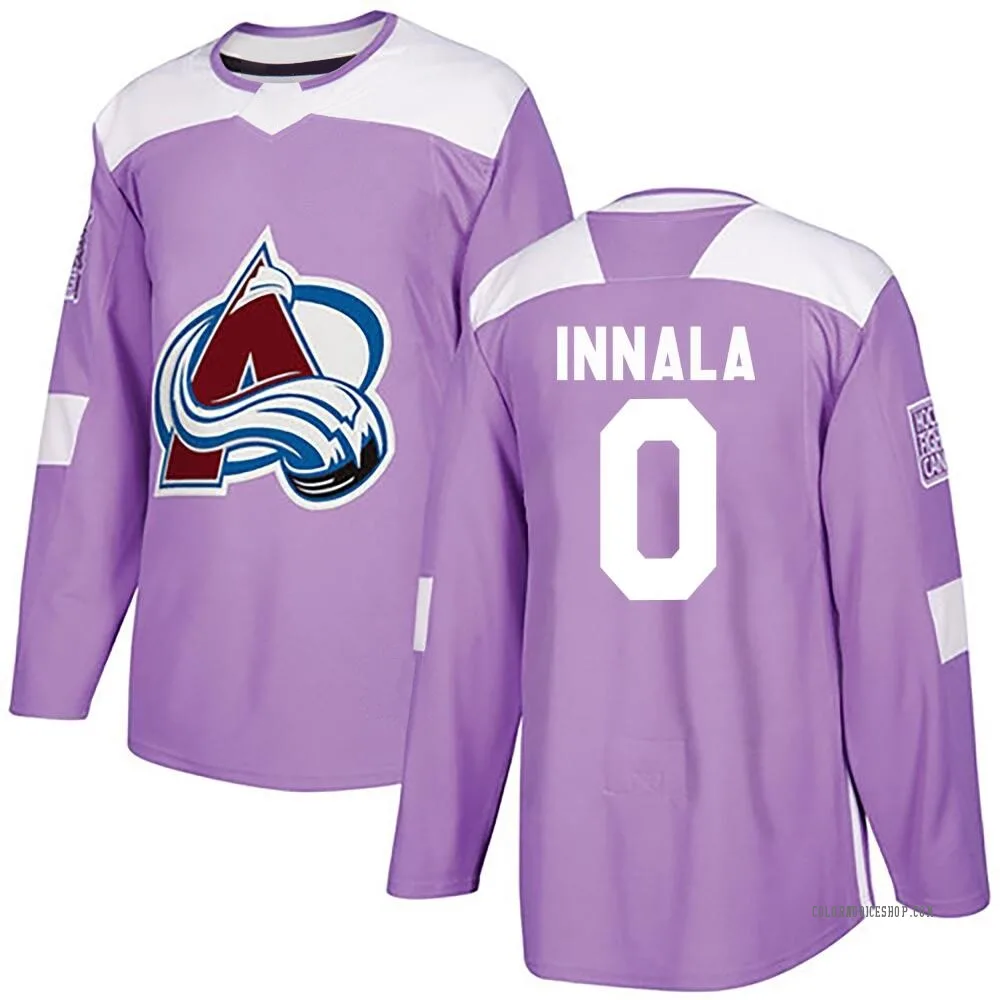 Authentic Jere Innala Purple Colorado Avalanche Fights Cancer Practice Jersey Men s Avalanche Store