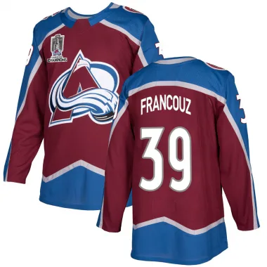Authentic Pavel Francouz Colorado Avalanche Burgundy Home 2022 Stanley Cup Champions Jersey - Men's
