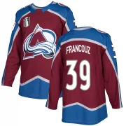 Authentic Pavel Francouz Colorado Avalanche Burgundy Home 2022 Stanley Cup Final Patch Jersey - Men's